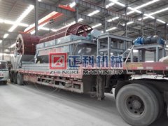 駐馬店泌陽清洗河沙的輪鬥洗砂機和篩分機