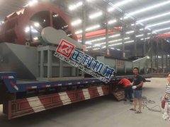 遼寧1275螺旋洗砂機、3000輪鬥洗砂機昨日發貨