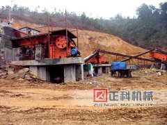 石料生產線工藝過程中反擊式91好色先生APP下载的使用